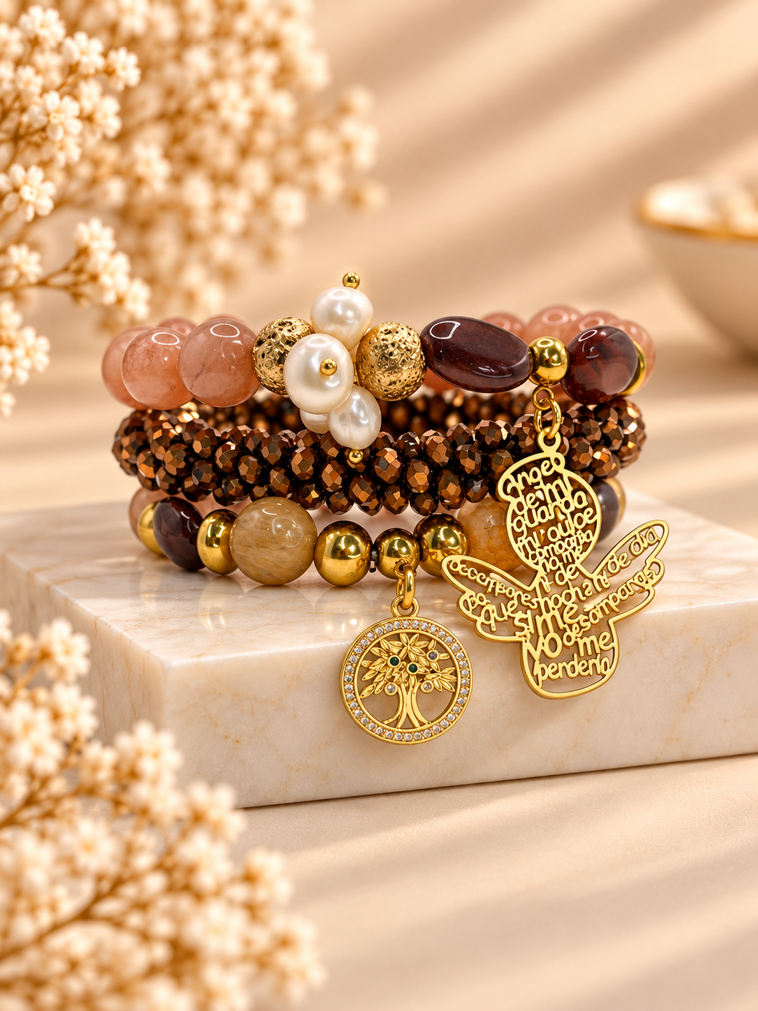 Imagen ilustrativa de Set de Pulseras Encanto y Bendiciones